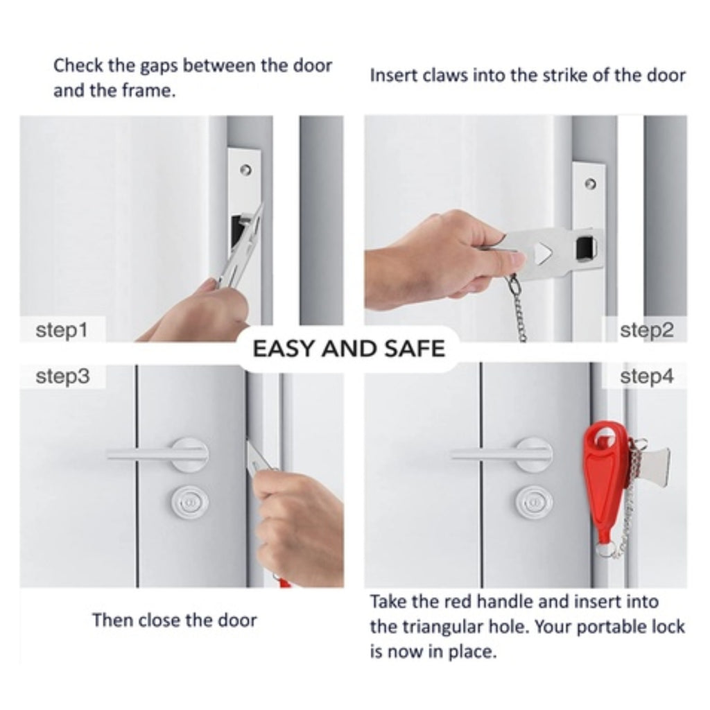 TravelShield™ Ultra-Secure Portable Door Lock