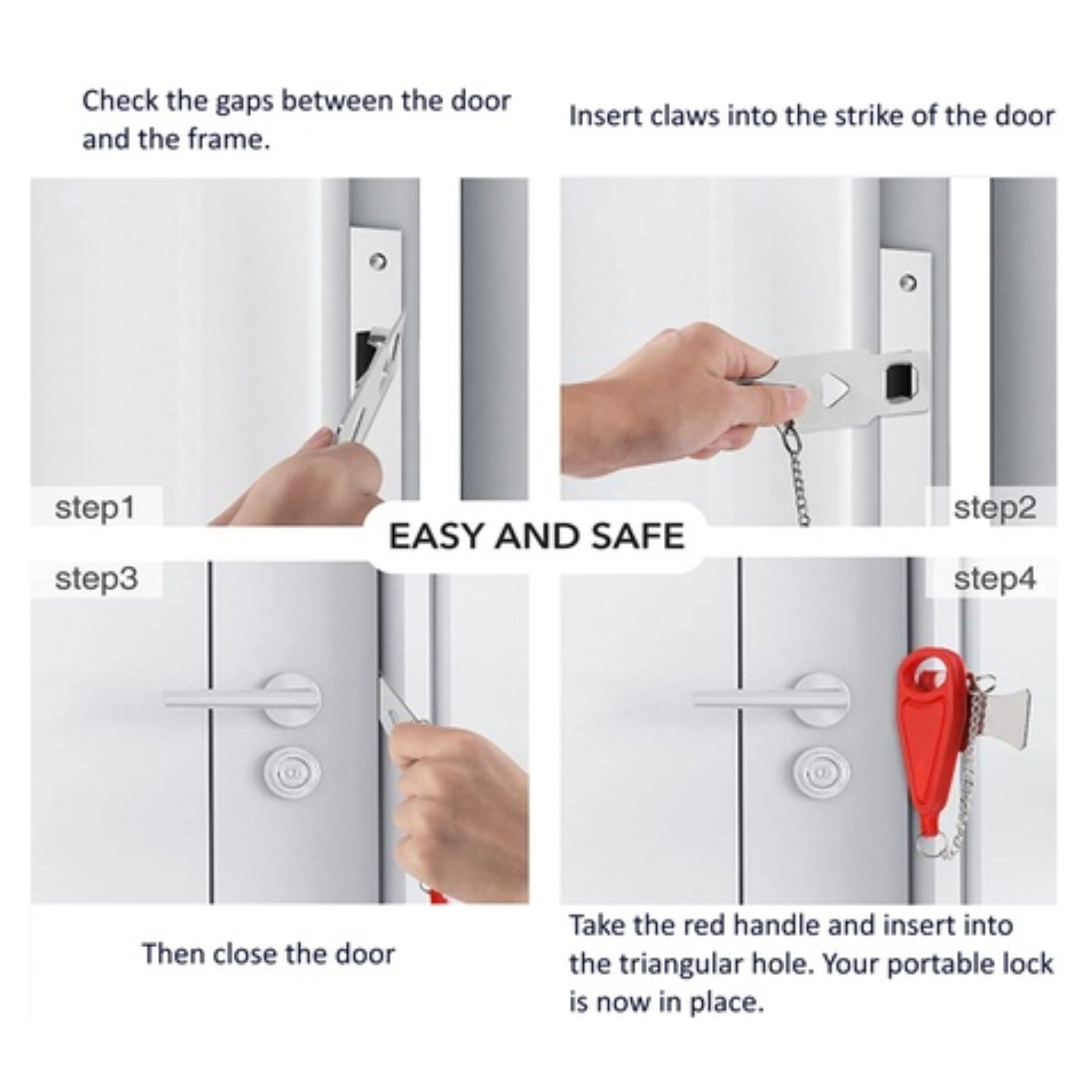 TravelShield™ Ultra-Secure Portable Door Lock